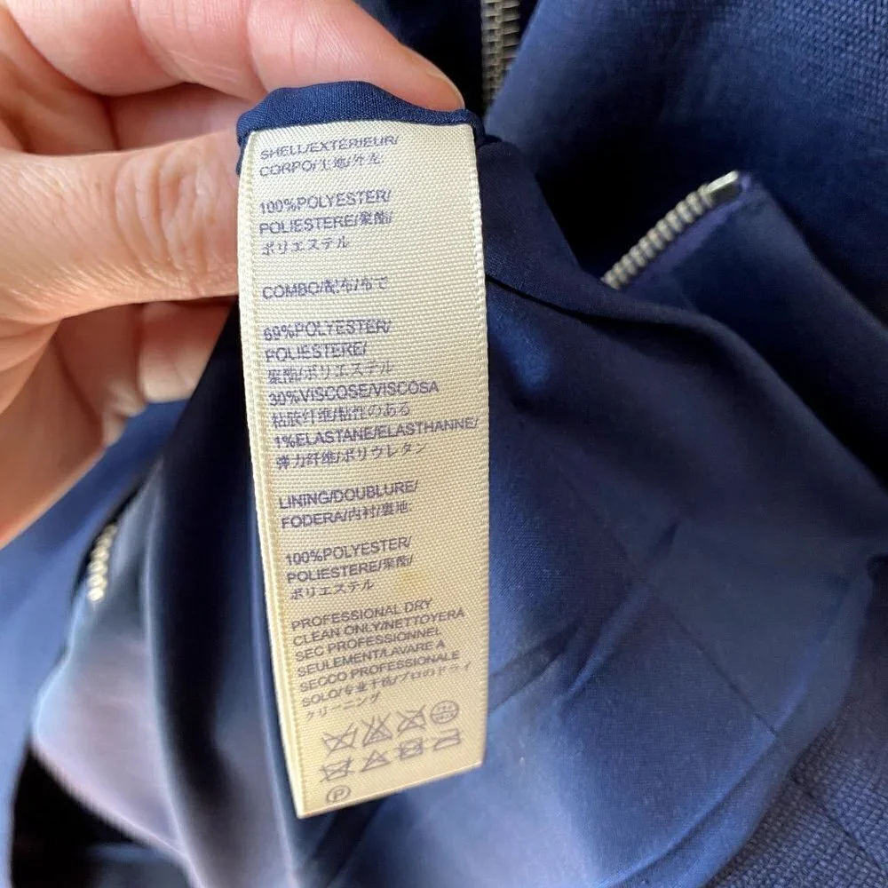 Rebecca Minkoff Malone Navy Cutout Dress 0